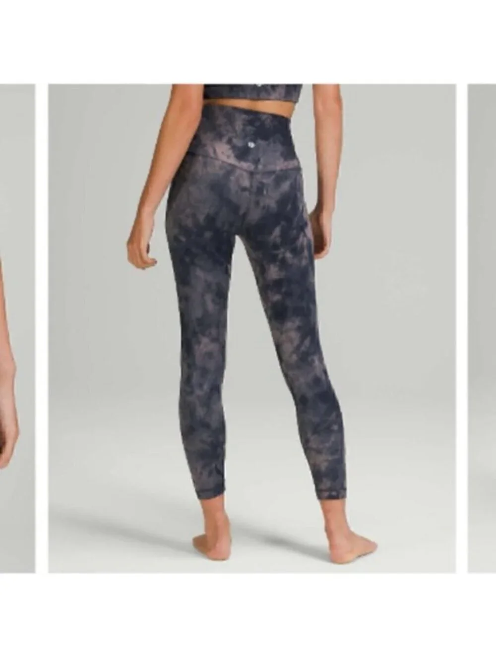 Lululemon Diamond Dye Lunar Rock Tank + Align Crop 23